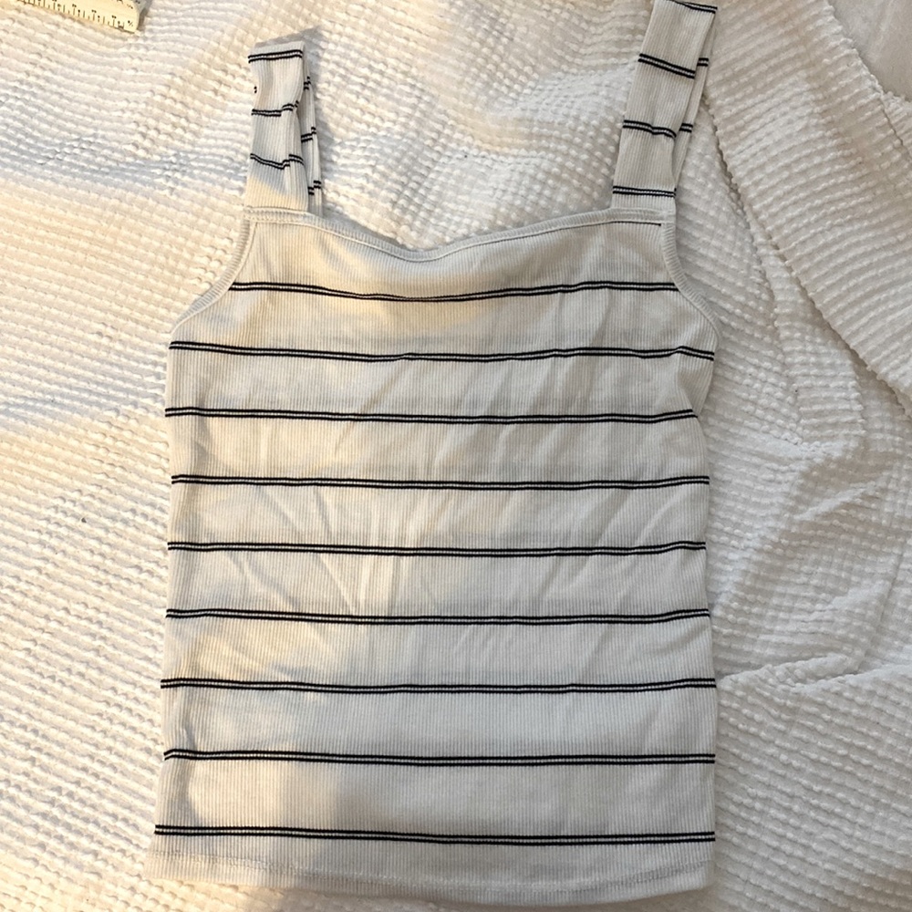 Caution to the Wind Striped Tank